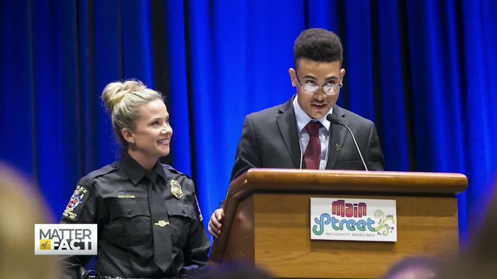 A TEEN WITH AUTISM HELPING POLICE LEARN TO HELP THOSE IN A MENTAL HEALTH CRISIS