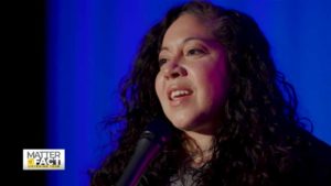 'I don't think the floor is level.' Comedian Gina Brillon challenges the idea of the American dream